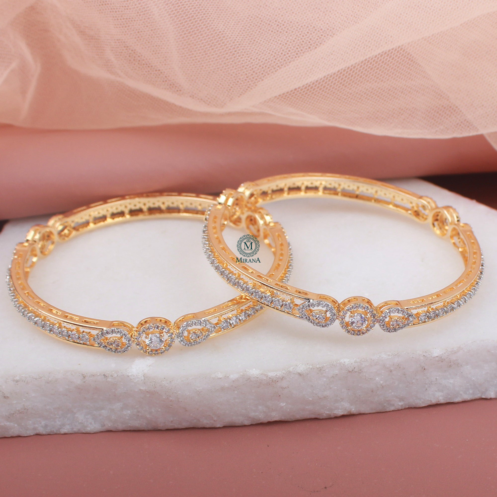 Annie CZ Designer Bangles