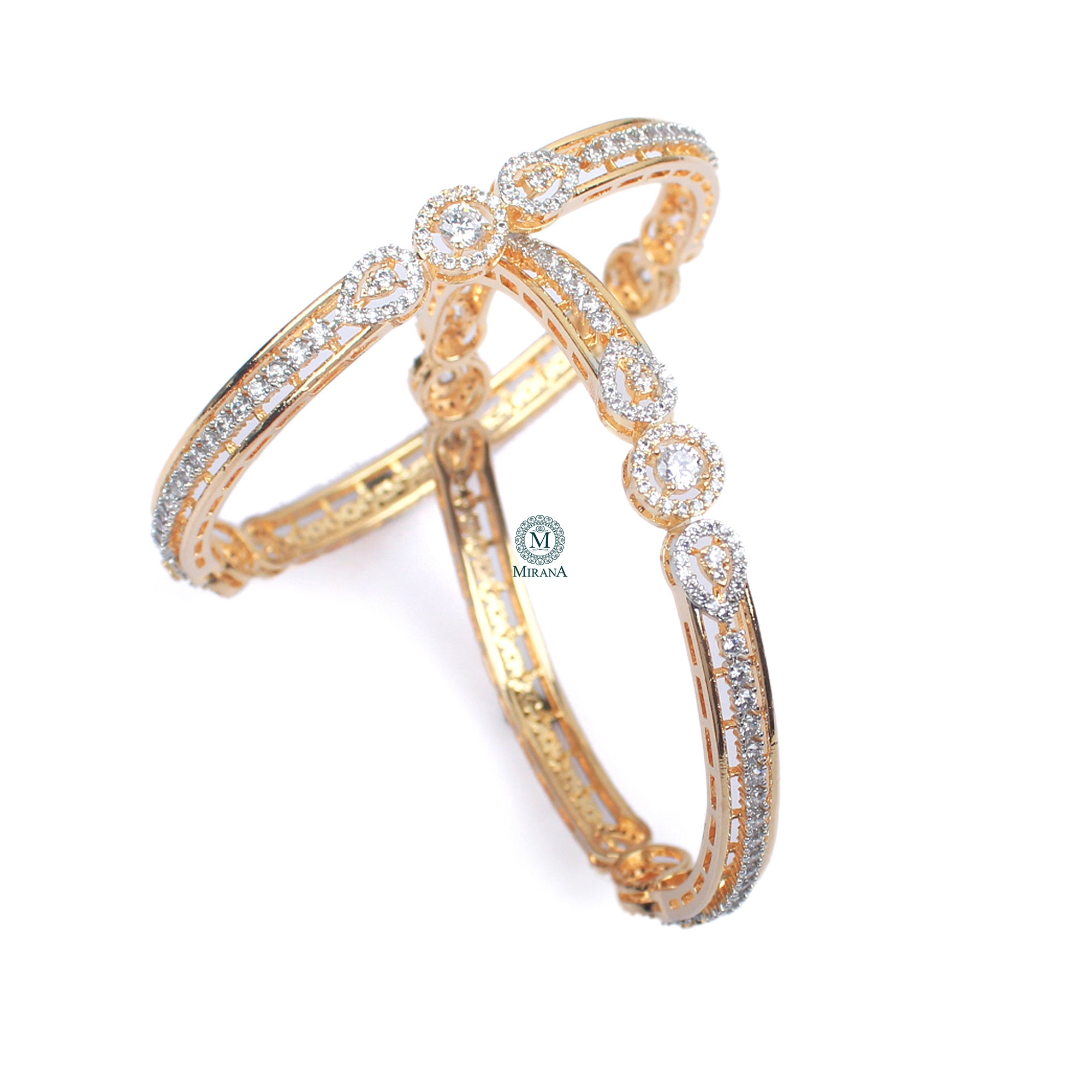 Annie CZ Designer Bangles