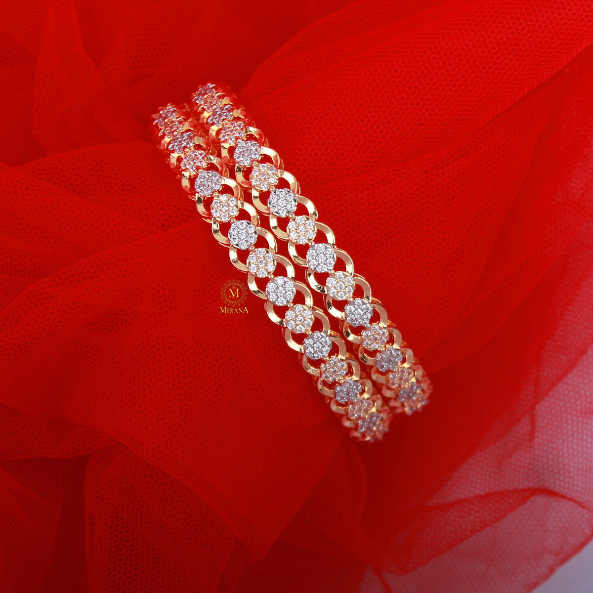 Noah CZ Designer Bangles