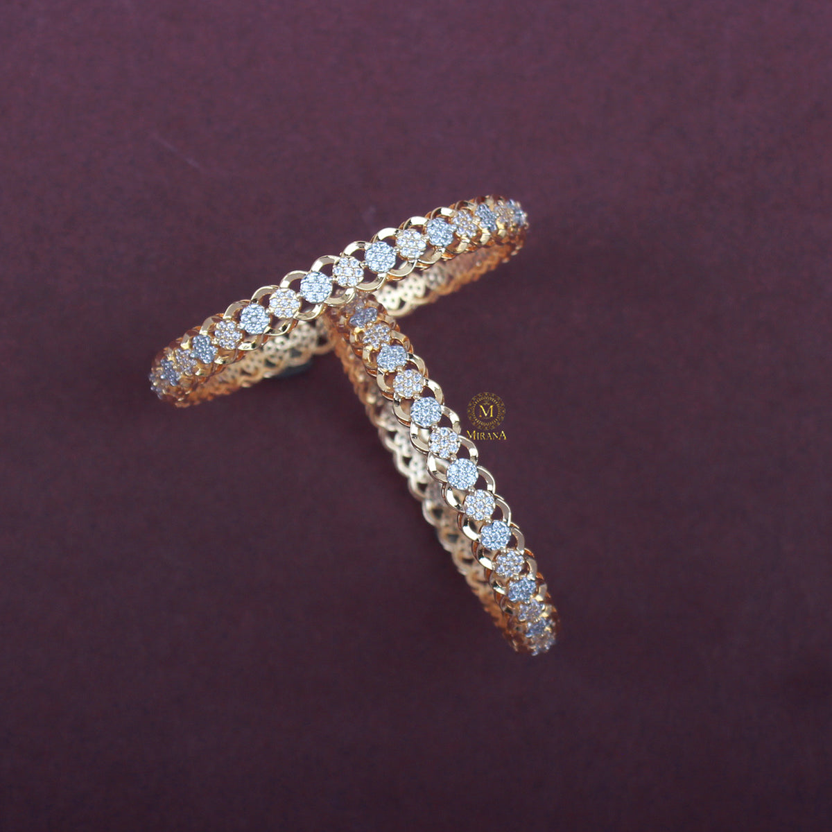 Noah CZ Designer Bangles