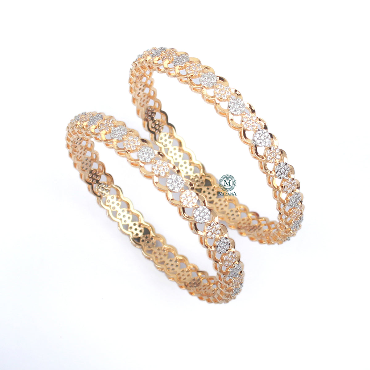 Noah CZ Designer Bangles