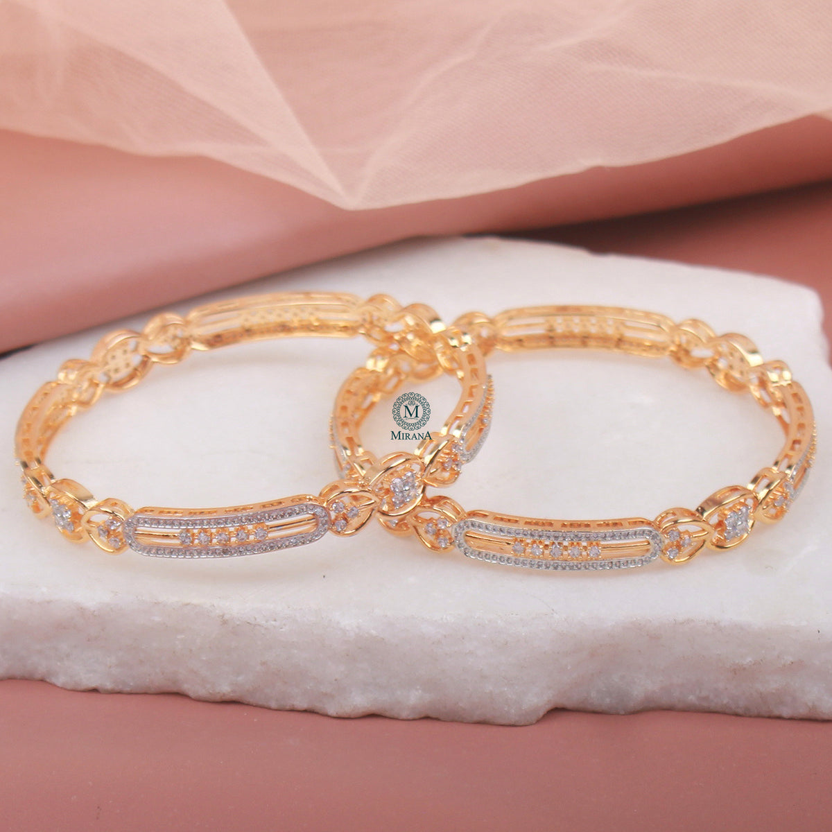 Jina CZ Designer Bangles