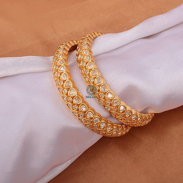 Shaisha Polki Designer Bangles