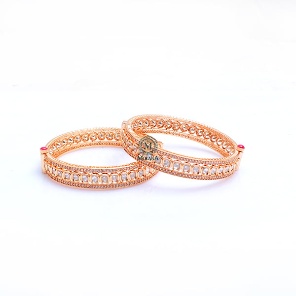 Disha Polki Designer Bangles