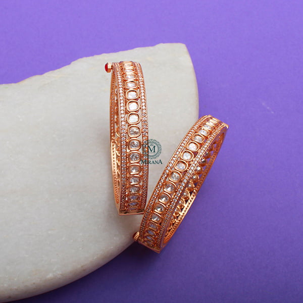 Disha Polki Designer Bangles