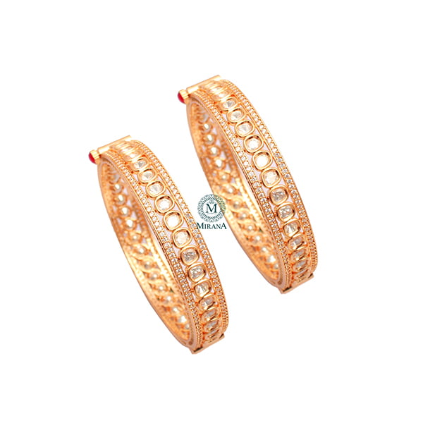 Disha Polki Designer Bangles