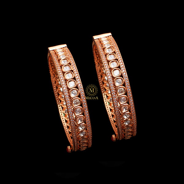 Disha Polki Designer Bangles