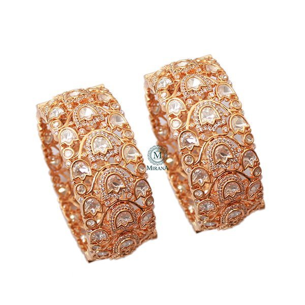 Shavi Polki Broad Designer Bangles