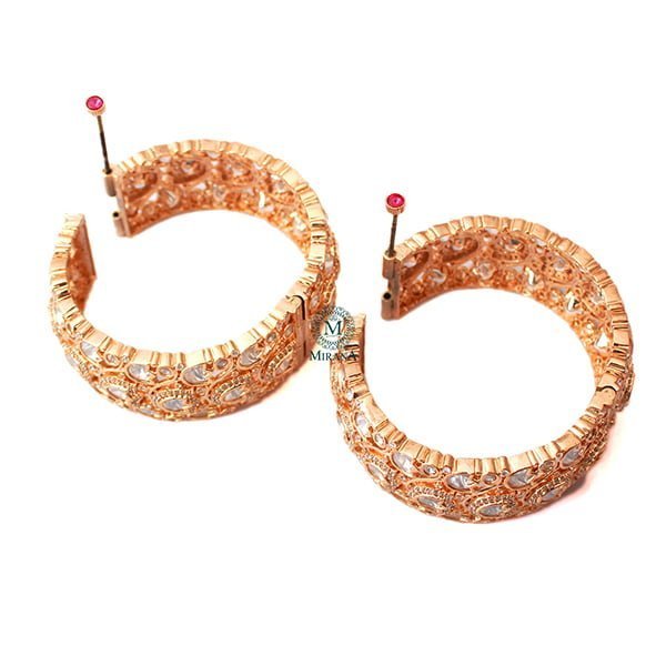 Shavi Polki Broad Designer Bangles