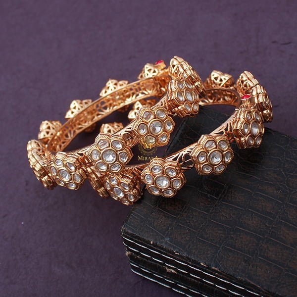 Kanika Polki Designer Bangles