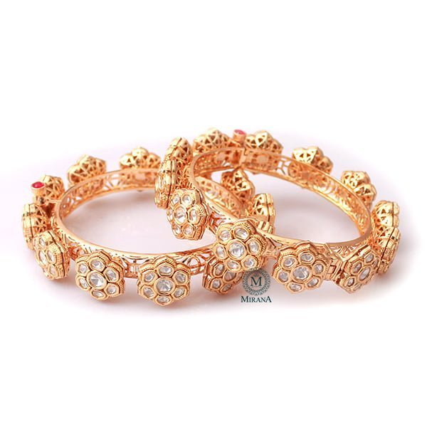 Kanika Polki Designer Bangles