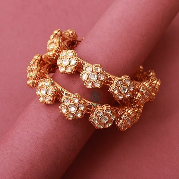 Kanika Polki Designer Bangles