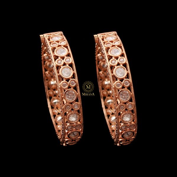 Jaina Polki Designer Bangles