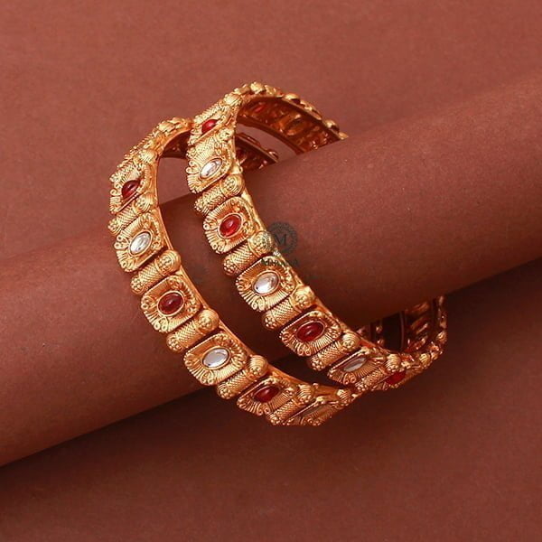 Ananya Ruby Antique Designer Bangles