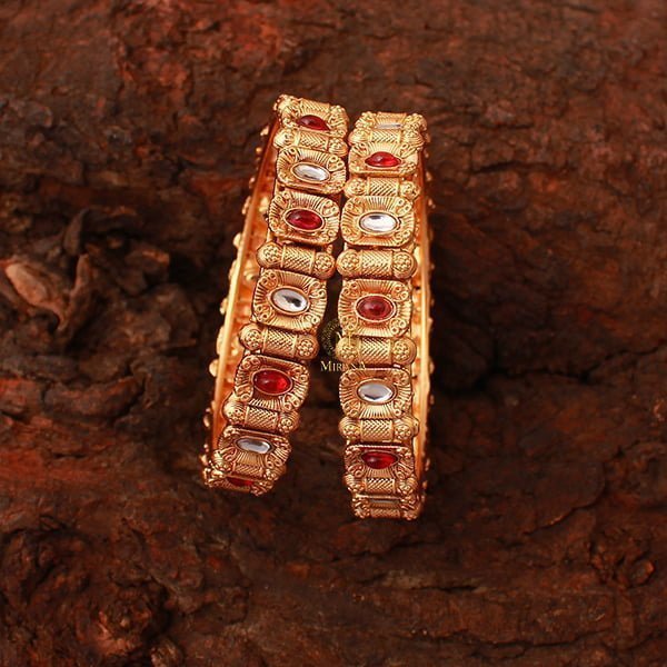 Ananya Ruby Antique Designer Bangles