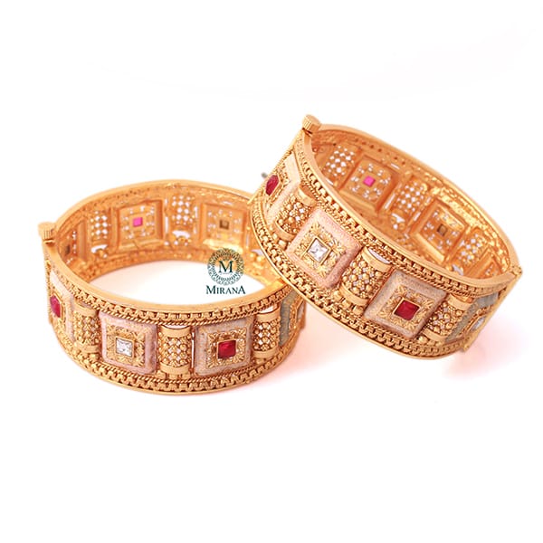 Charvi Multi Antique Designer Bangles