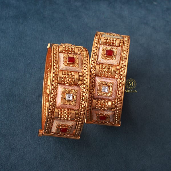 Charvi Multi Antique Designer Bangles