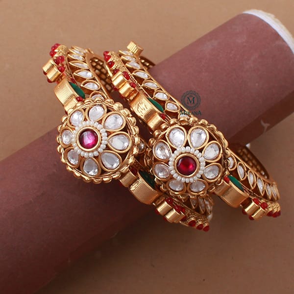 Idhaya Pearl Antique Designer Bangles