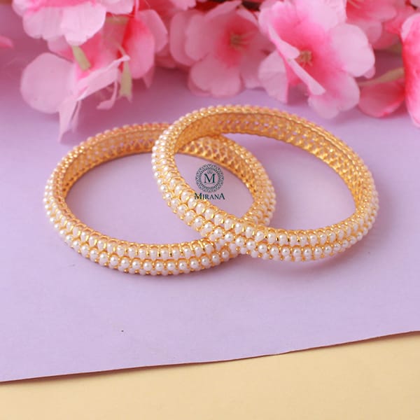 Ragini Pearl Jadau Designer Bangles