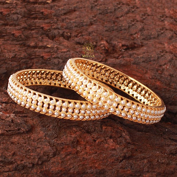 Radhani Pearl Jadau Designer Bangles