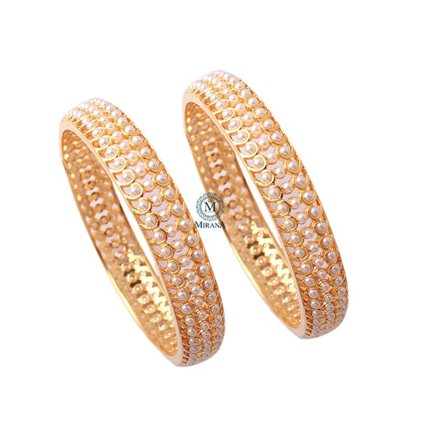 Radhani Pearl Jadau Designer Bangles