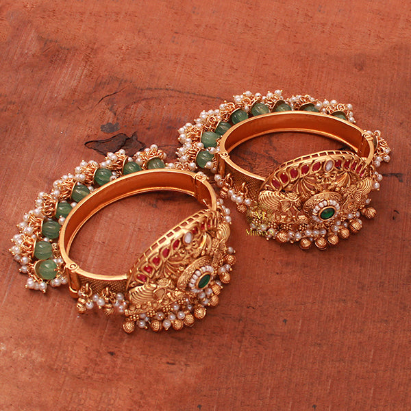 Gaja Pearl Antique Designer Bangles