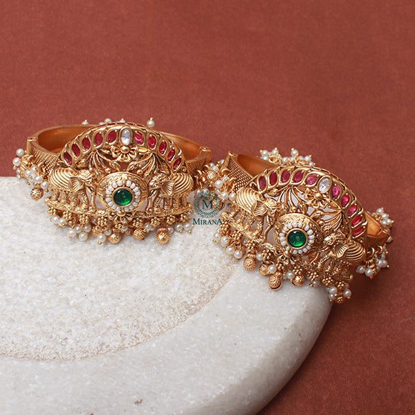 Gaja Pearl Antique Designer Bangles