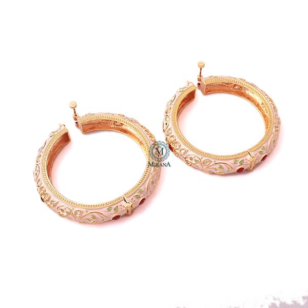 Sejal Meenakari Polki Designer Bangles