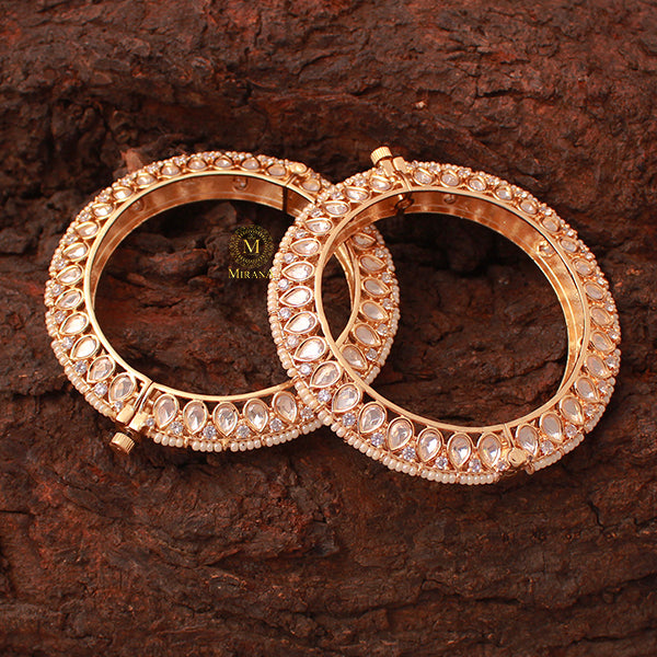 Roshni Meenakari Polki Designer Bangles