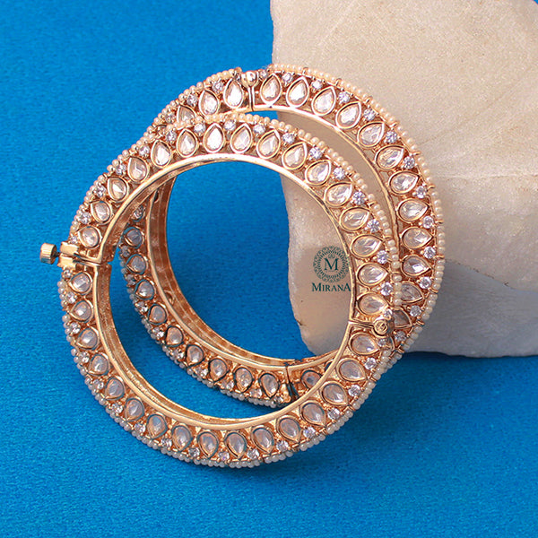 Roshni Meenakari Polki Designer Bangles
