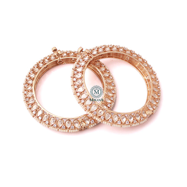 Roshni Meenakari Polki Designer Bangles