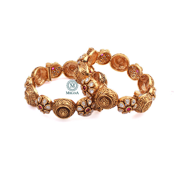 Amrita Ruby Antique Designer Bangles