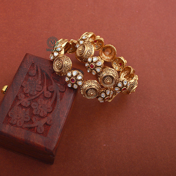 Amrita Ruby Antique Designer Bangles