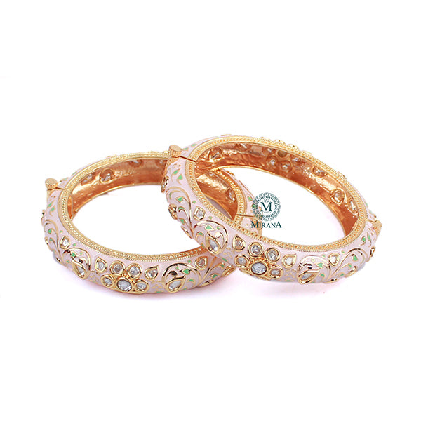 Sejal Multi Colour Meenakari Polki Bangles