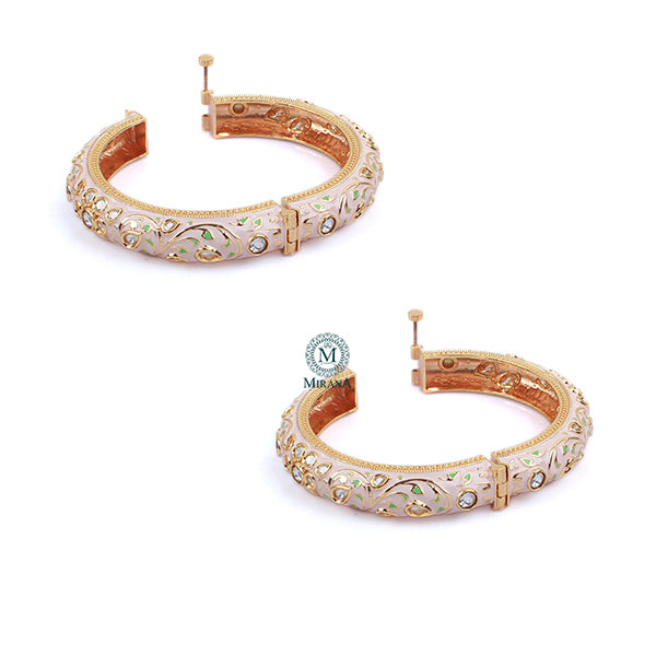 Sejal Multi Colour Meenakari Polki Bangles