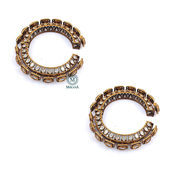 Mallika Polki Pacheli Designer Bangles