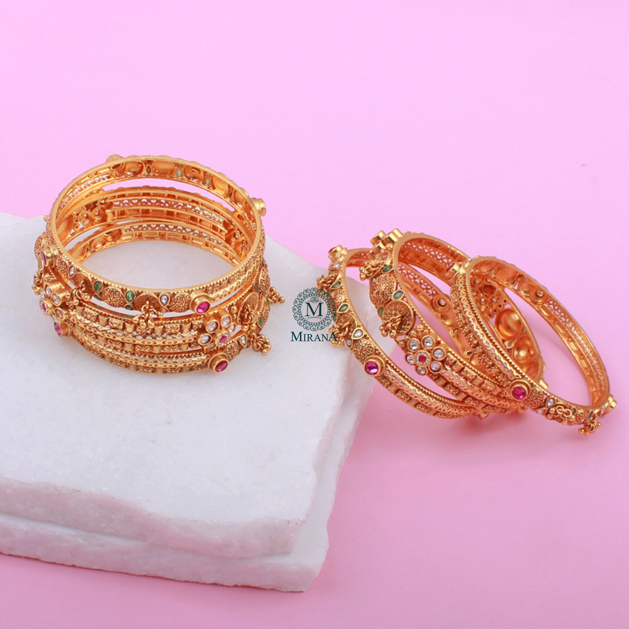 Veena Antique Designer Bangles