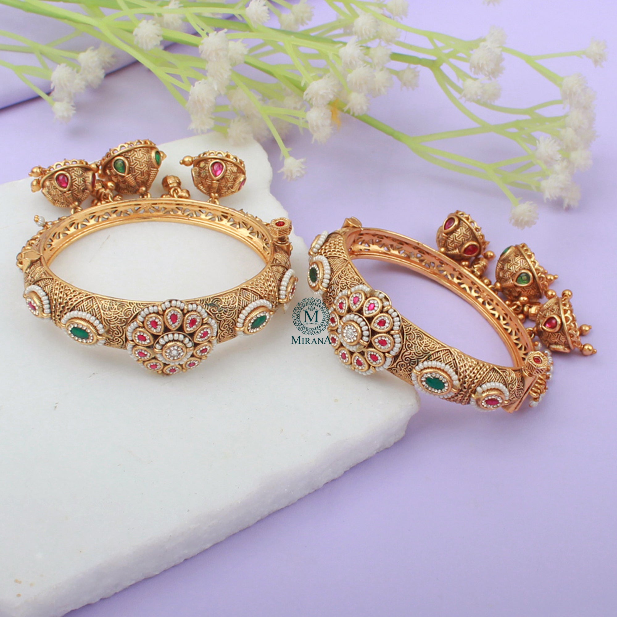 Saanjh Antique Designer Bangles