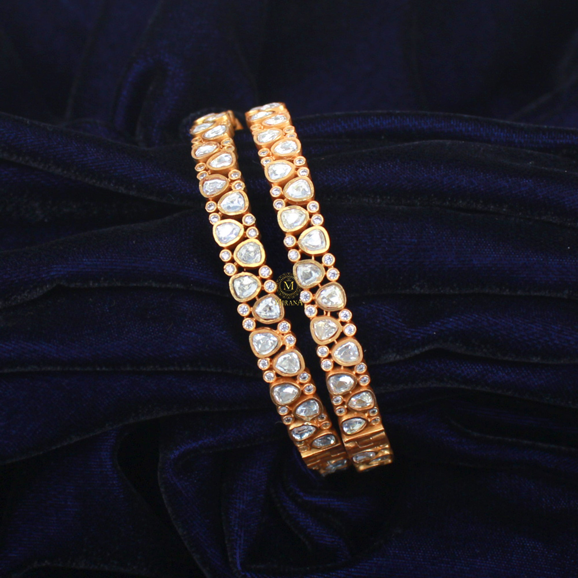 Aushi Moissanite Designer Bangles