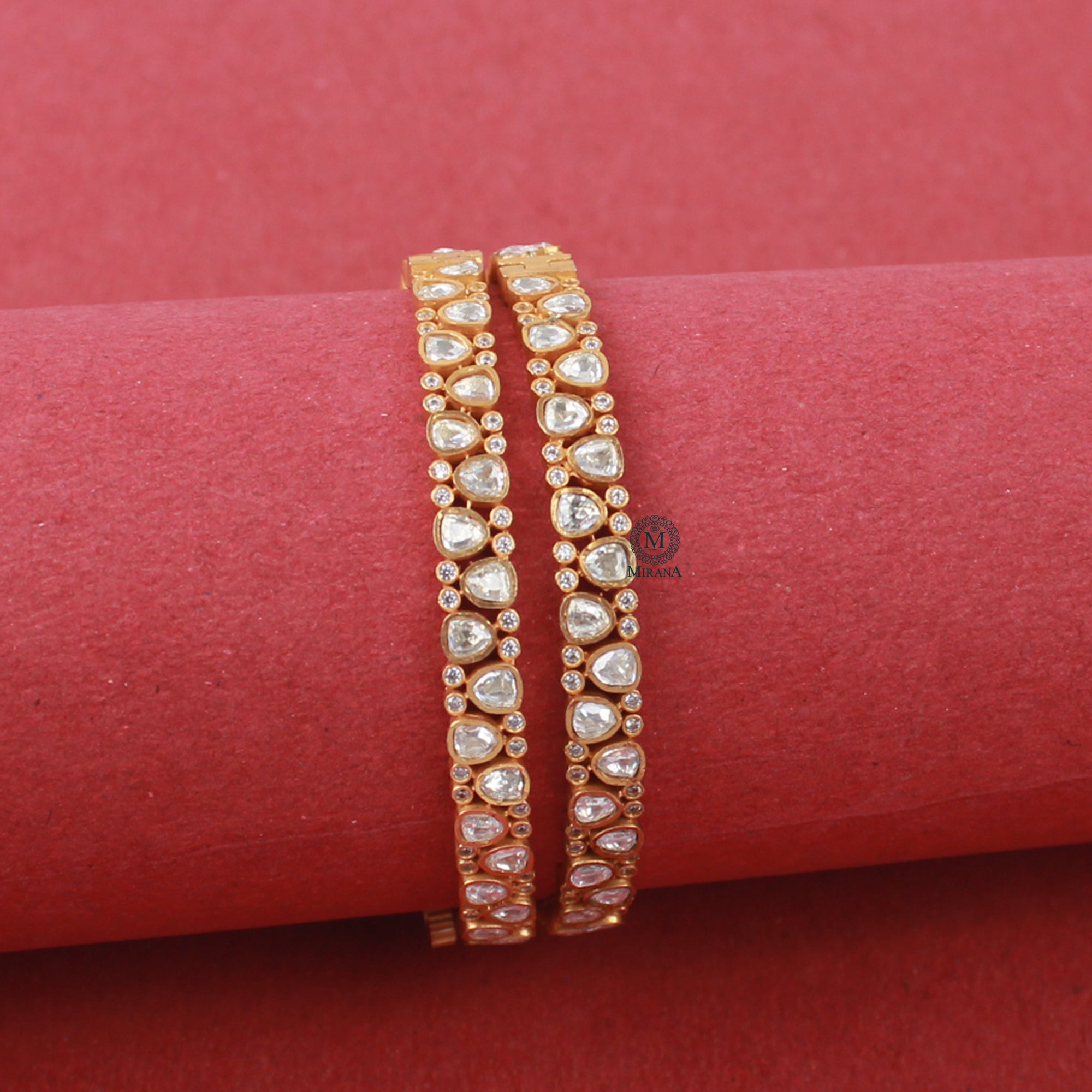 Aushi Moissanite Designer Bangles