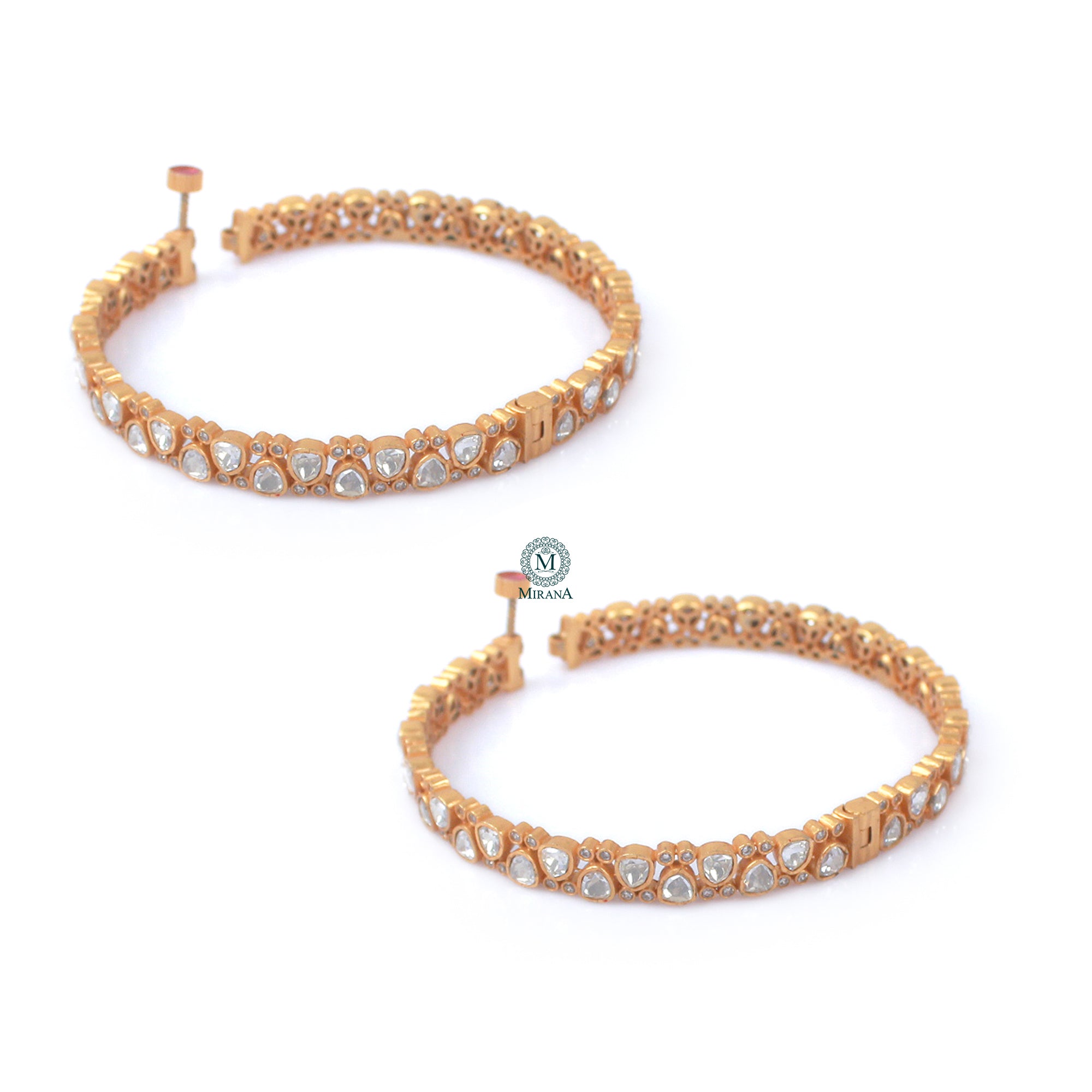 Aushi Moissanite Designer Bangles
