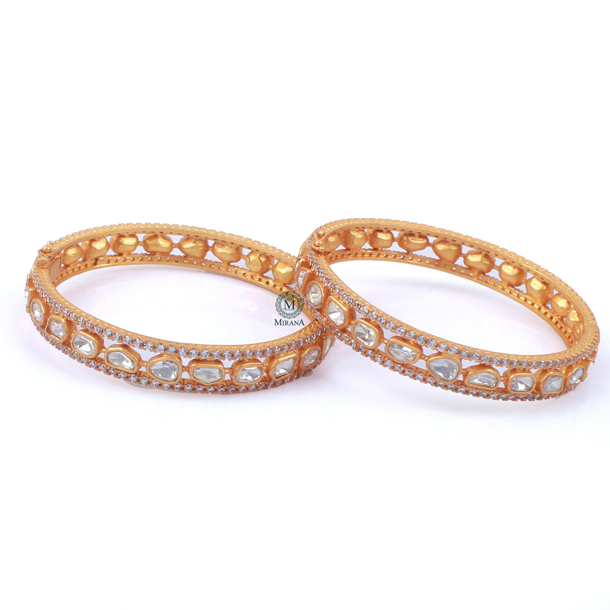 Keesha Moissanite Designer Bangles