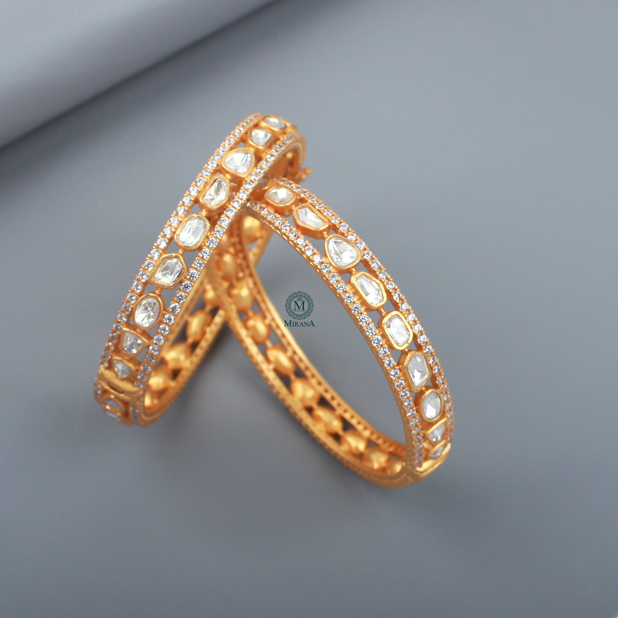 Keesha Moissanite Designer Bangles