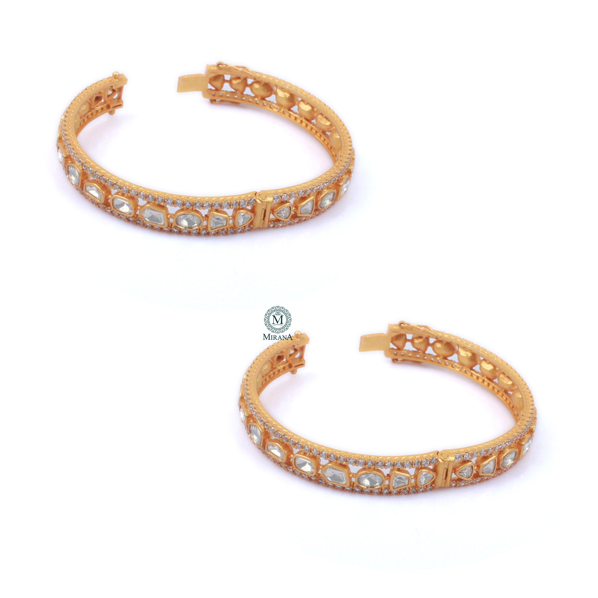Keesha Moissanite Designer Bangles