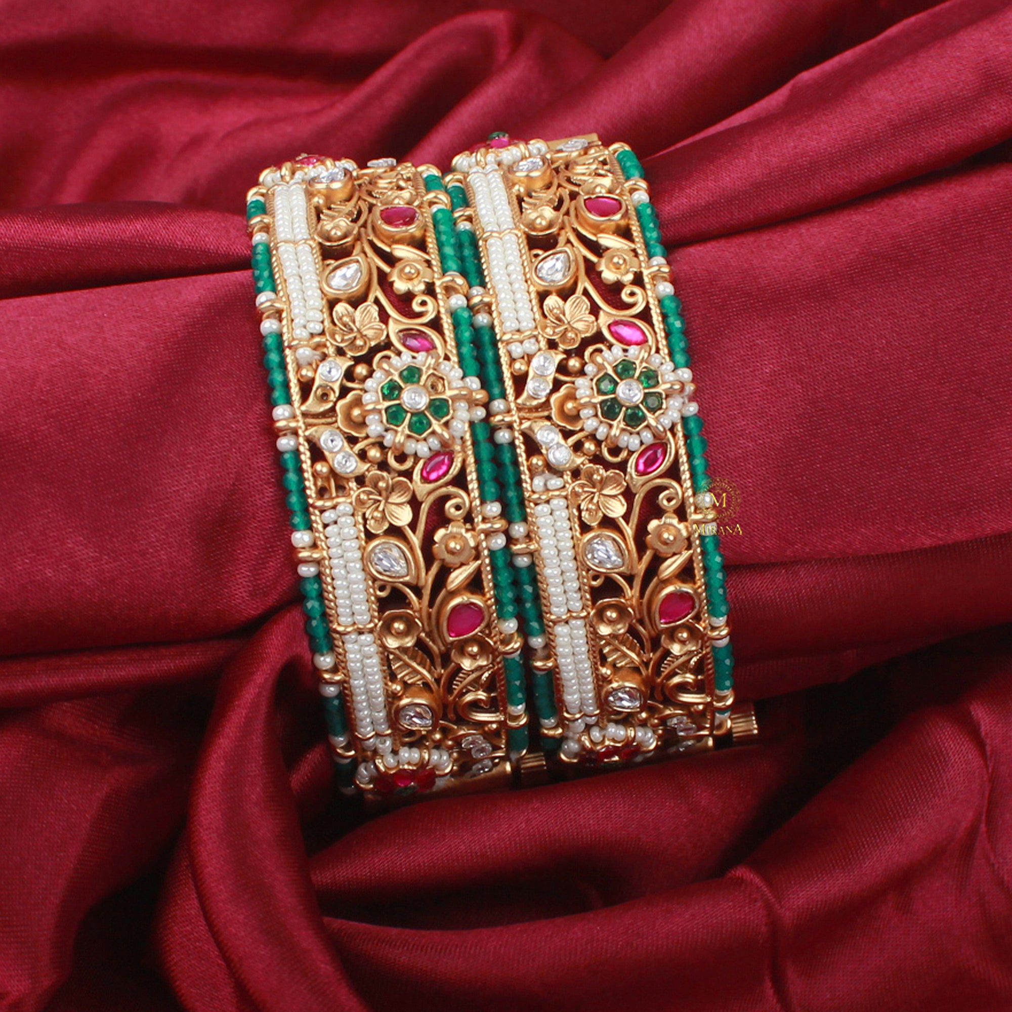 Shenu Antique Designer Bangles