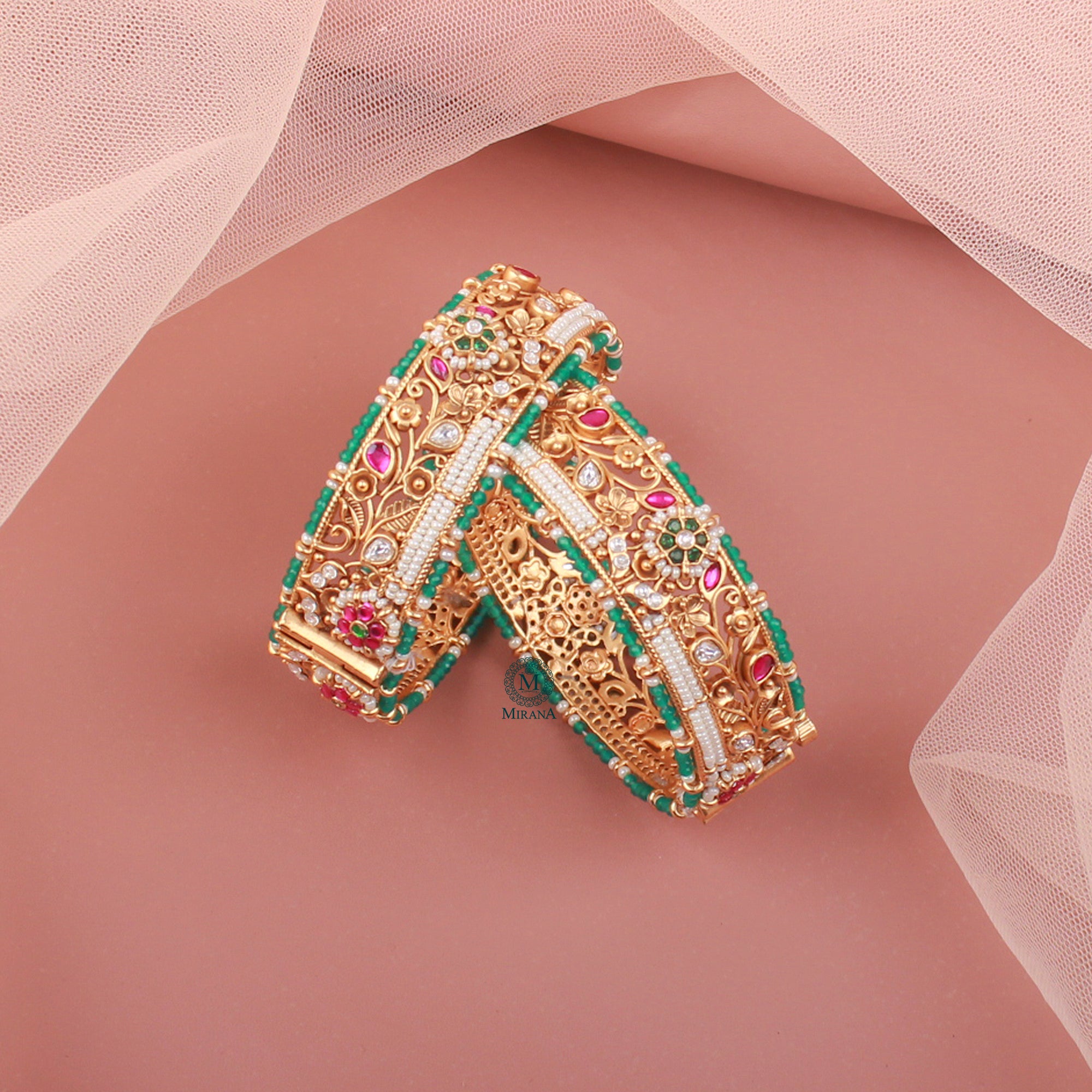 Shenu Antique Designer Bangles