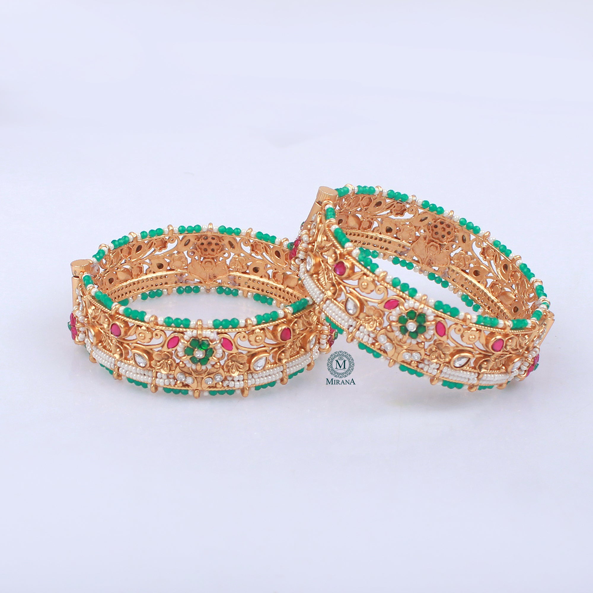 Shenu Antique Designer Bangles