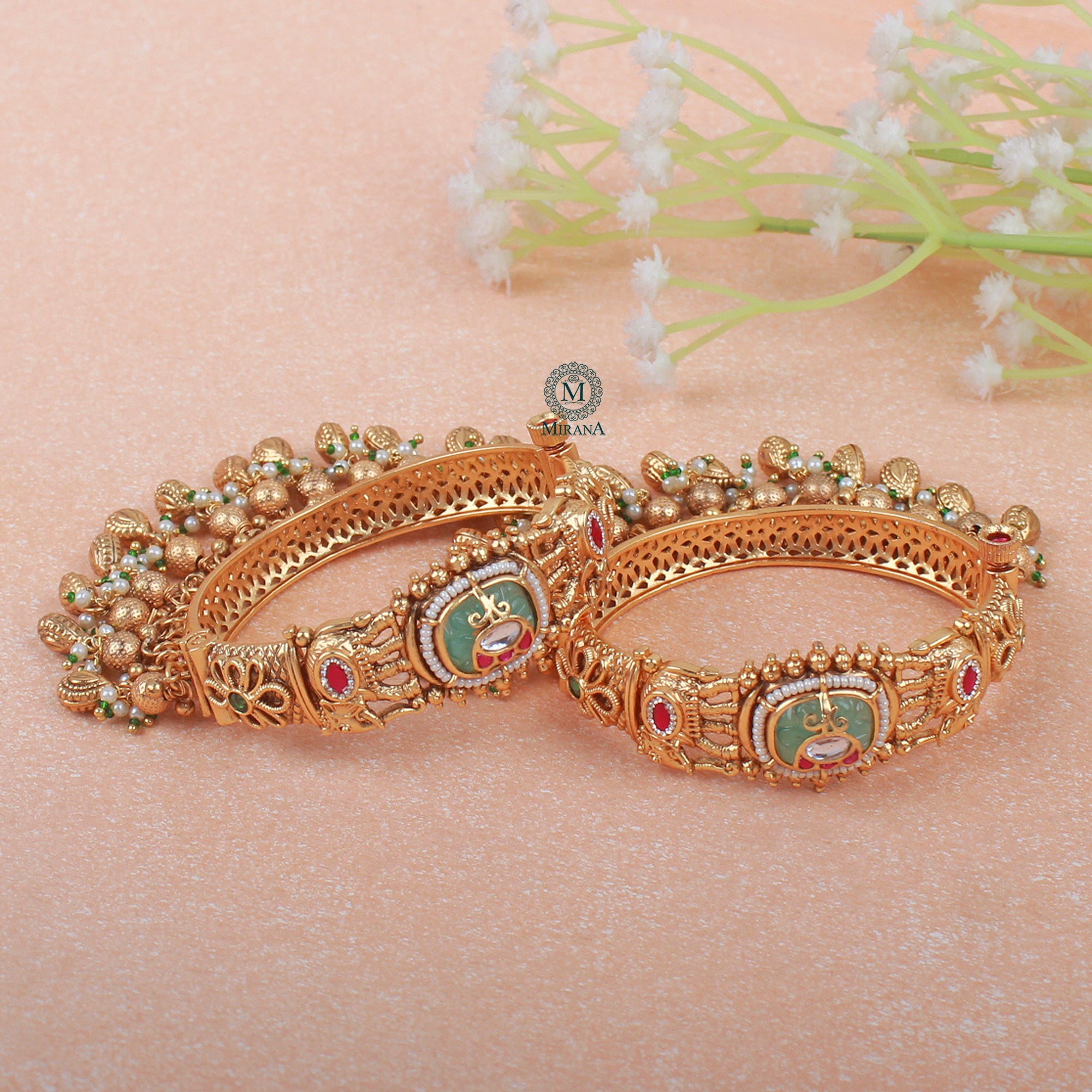 Drishi Antique Ghungroo Bangles