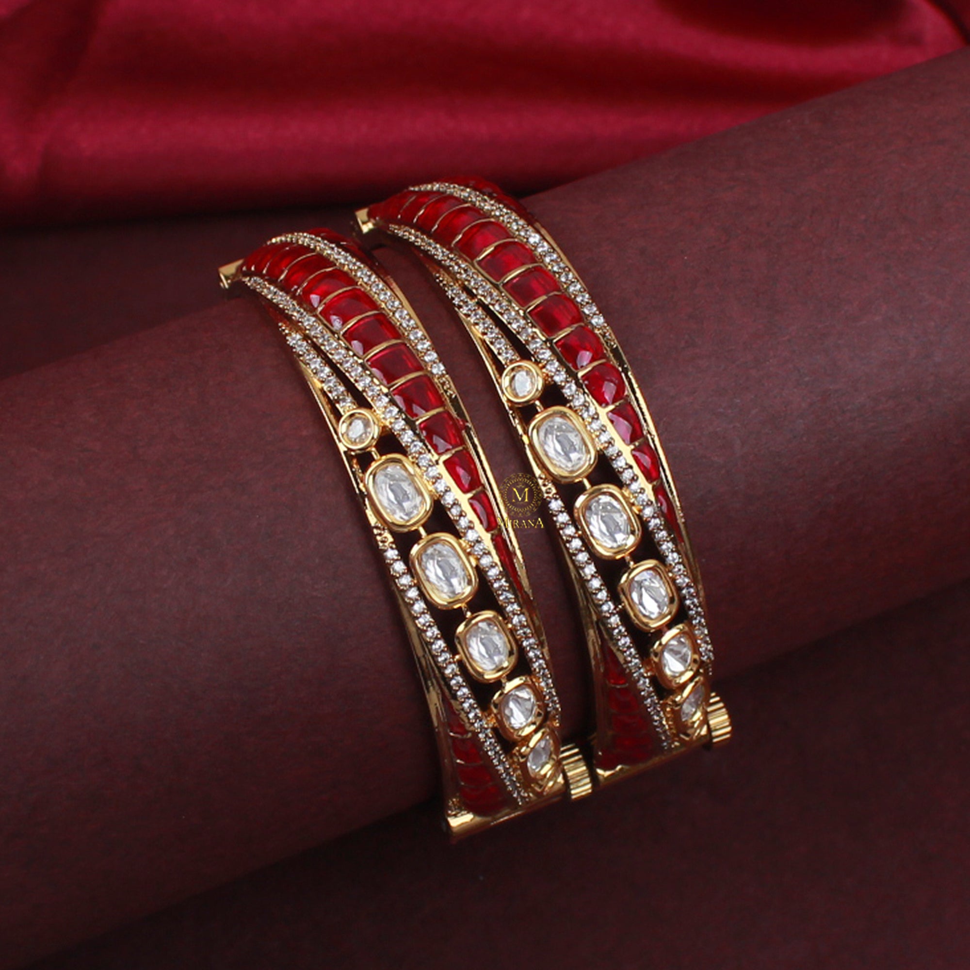 Sarika Polki Designer Bangles