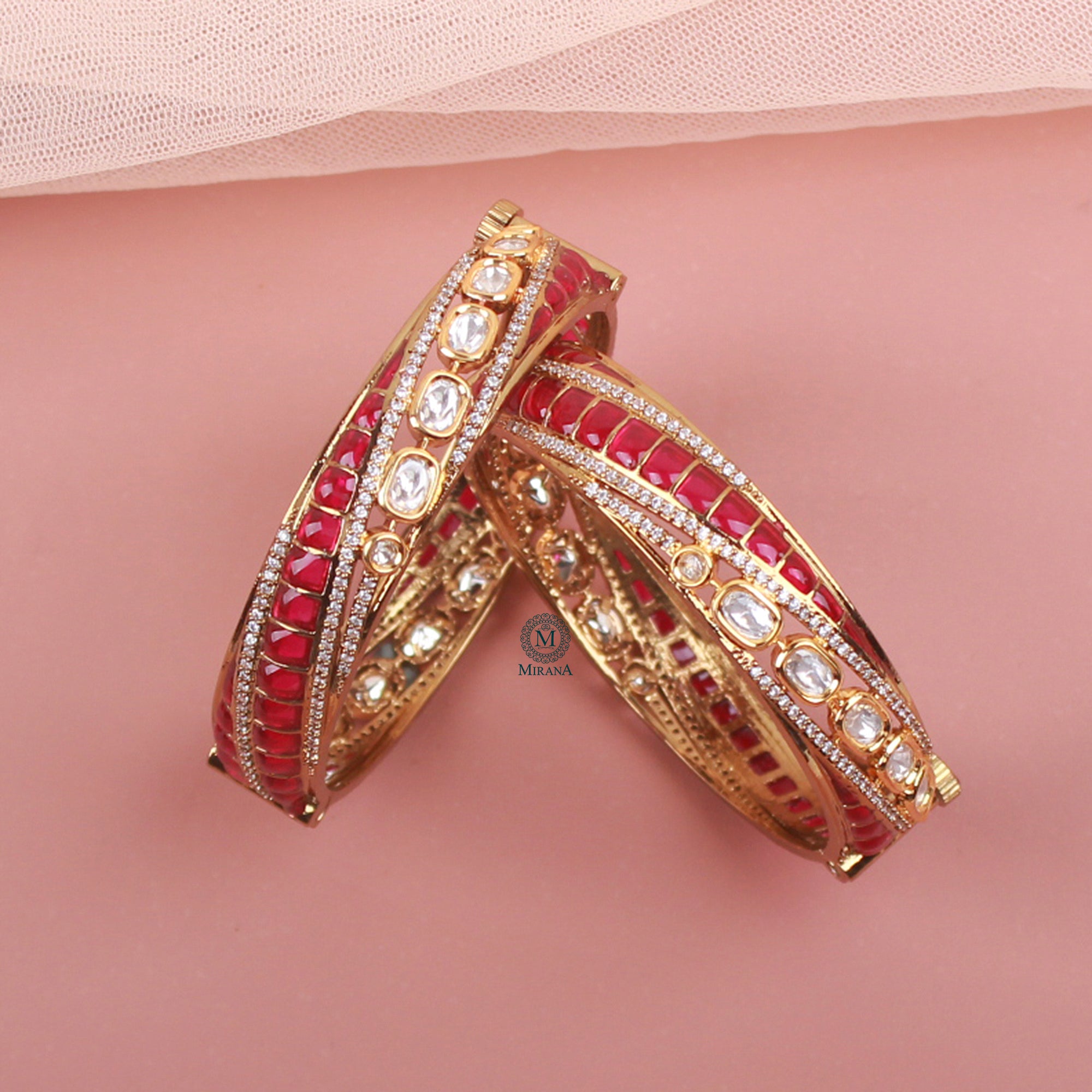 Sarika Polki Designer Bangles